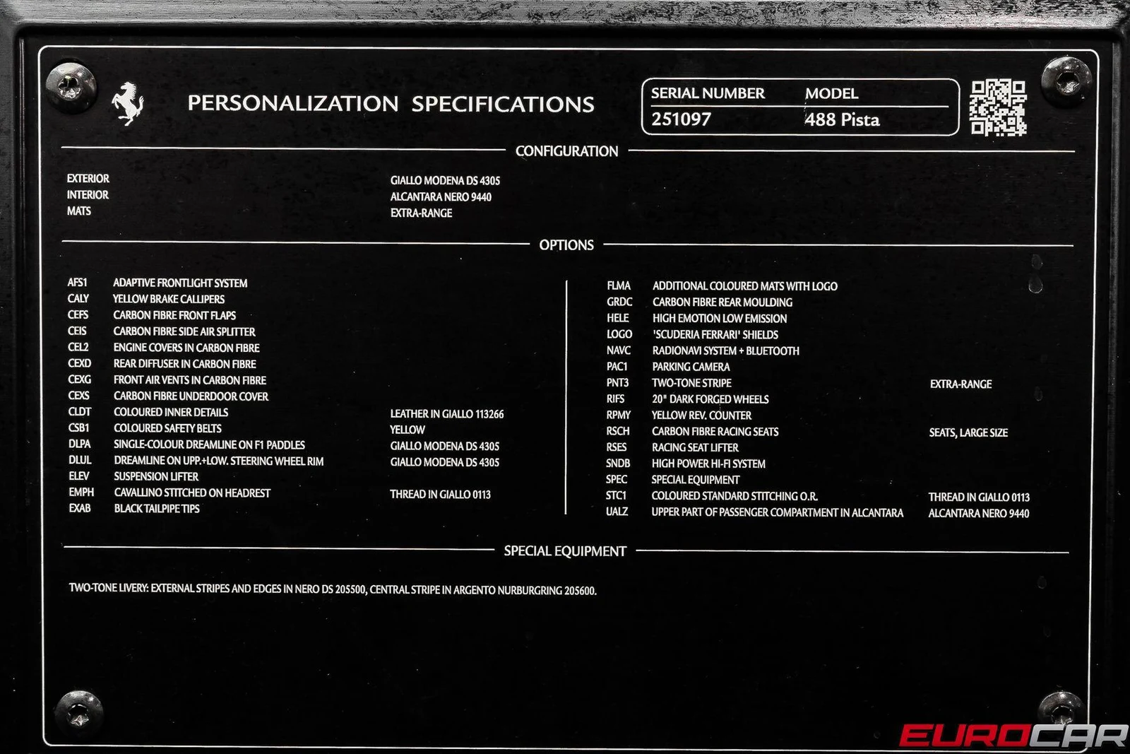 2020 Ferrari 488 Pista, 12/20