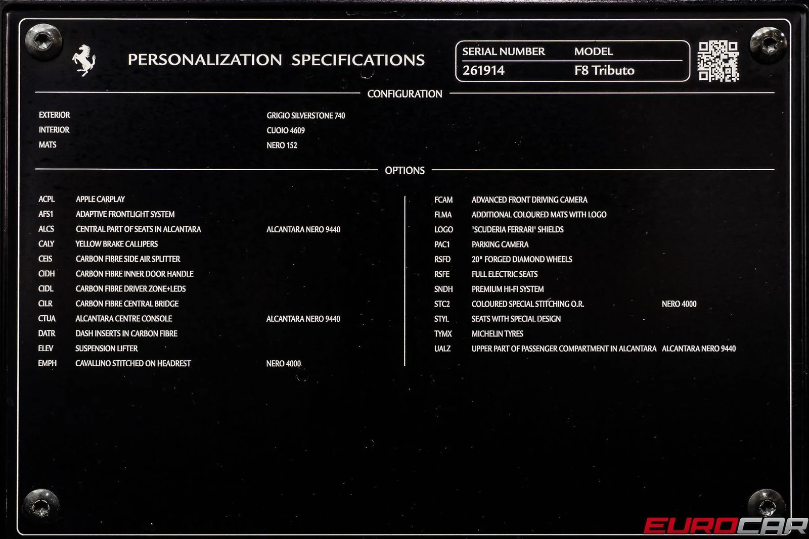2021 Ferrari F8 Tributo, 11/20