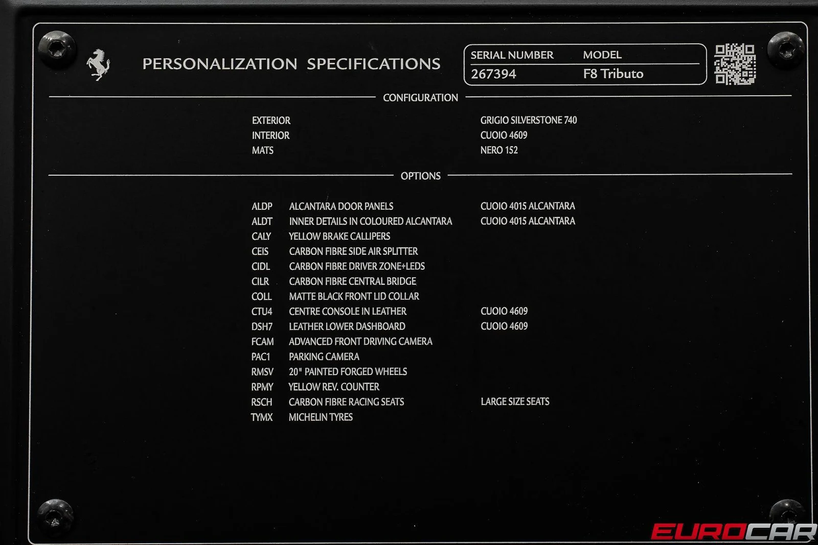 2021 Ferrari F8 Tributo, 11/20