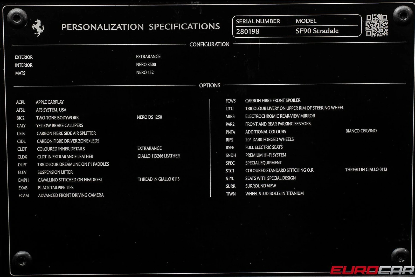 2022 Ferrari SF90 Stradale, 11/20