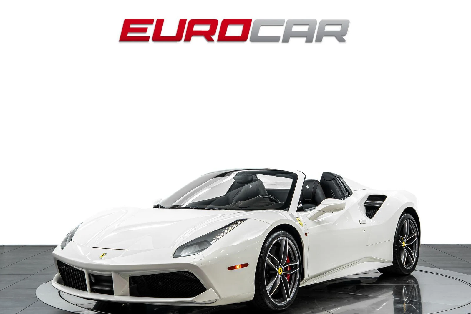 Ferrari 488 Spider · Bianco Avus · Eurocar OC