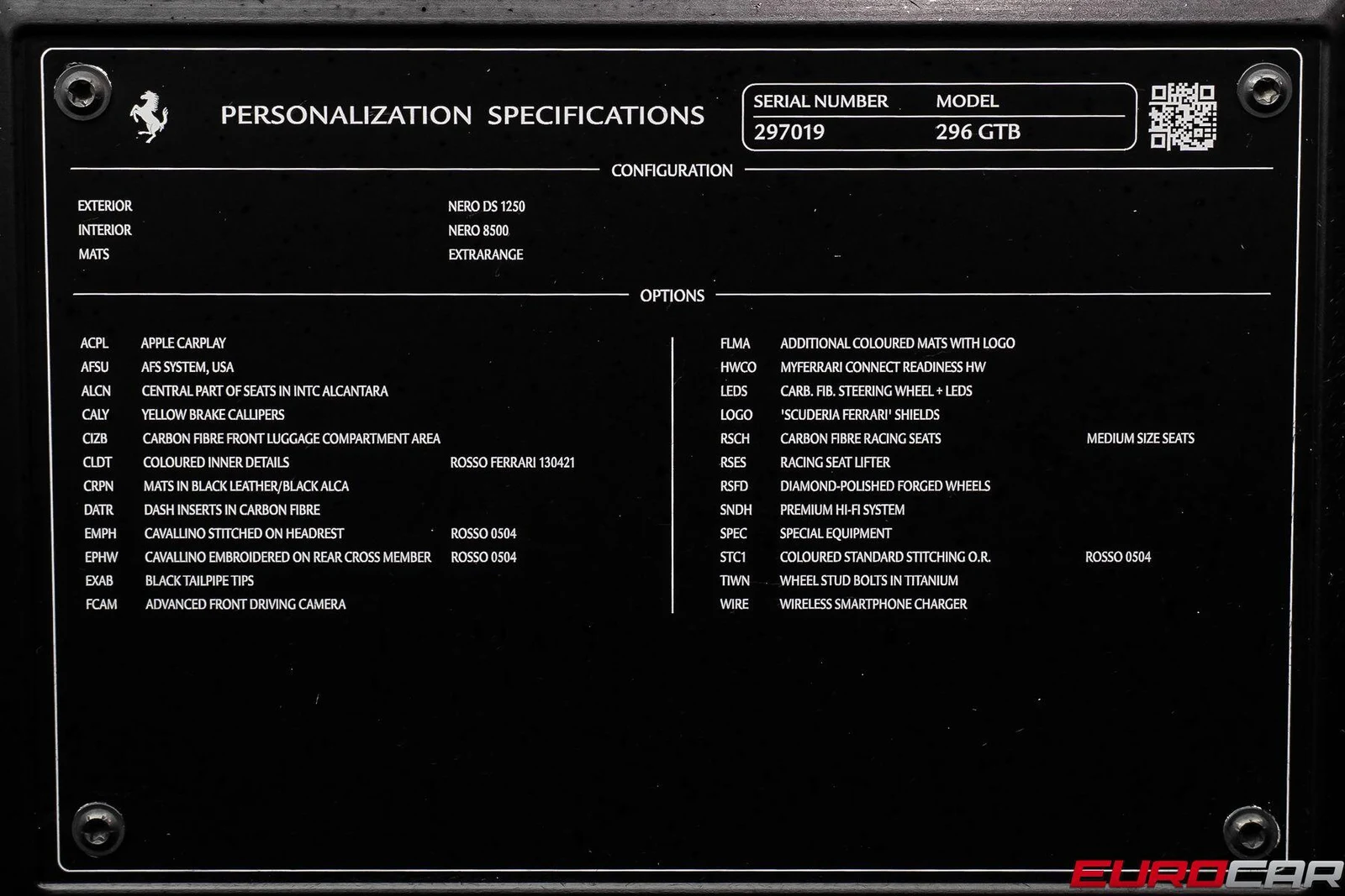 2023 Ferrari 296 GTB, 12/20
