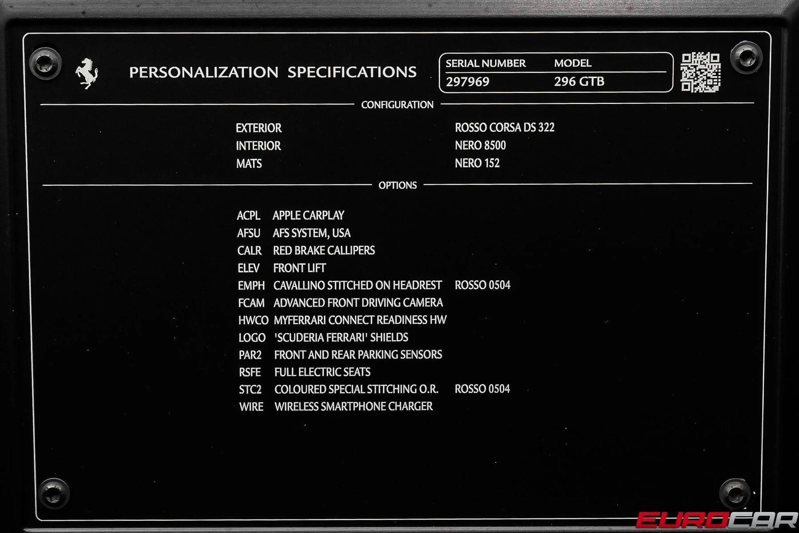2023 Ferrari 296 GTB, 11/20