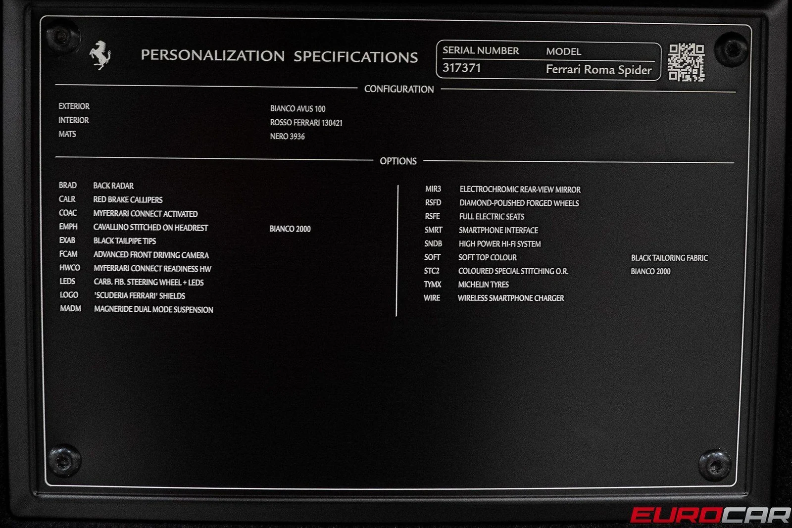 2025 Ferrari Roma Spider, 20/20