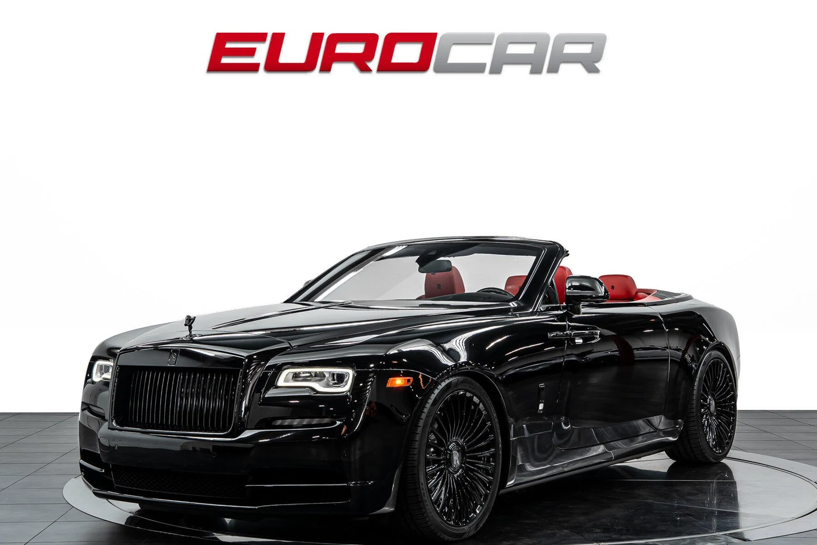 2018 Rolls-Royce Dawn, Black Diamond, complete car from a front three-quarter angle