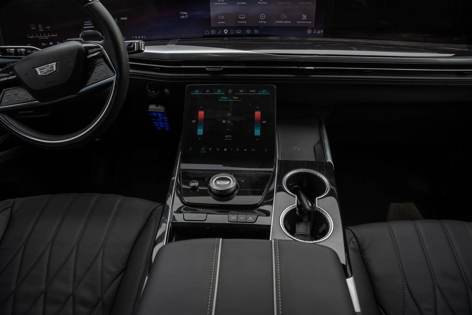 2026 Cadillac Escalade ESV Sport interior, center console