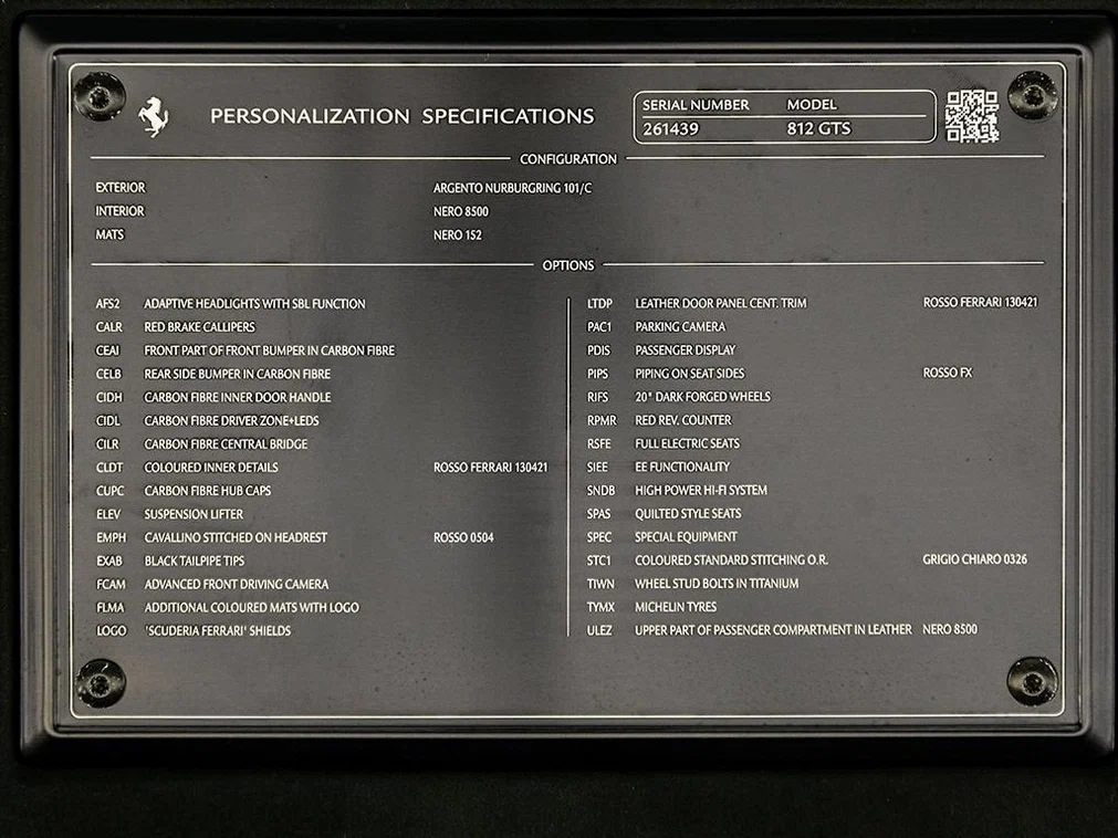 2021 Ferrari 812 GTS, 27/30