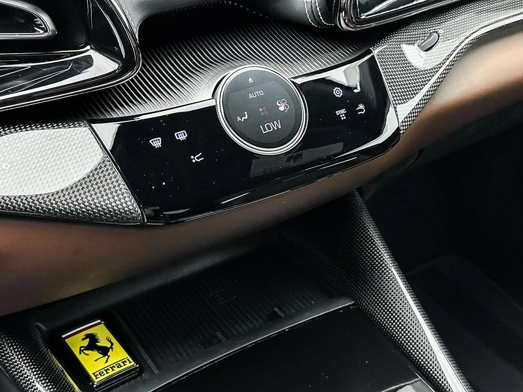 2024 Ferrari Purosangue interior, center console, Cioccolato