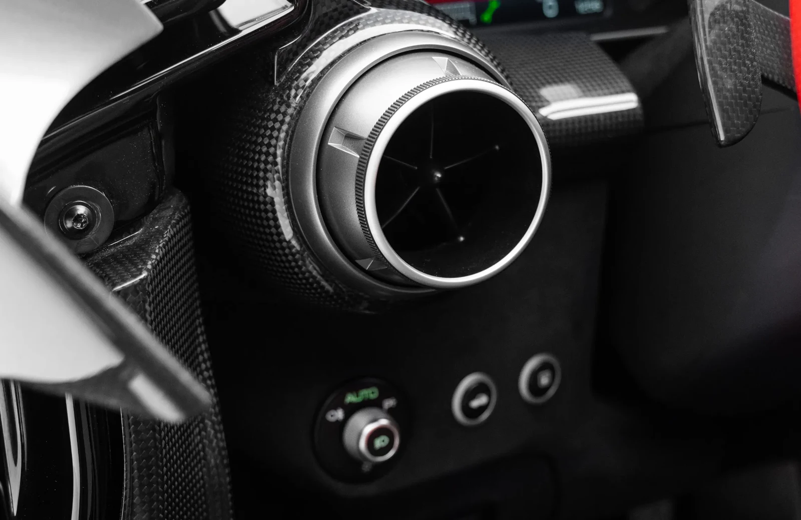 2021 Ferrari Monza SP2 interior, Red seats with black details