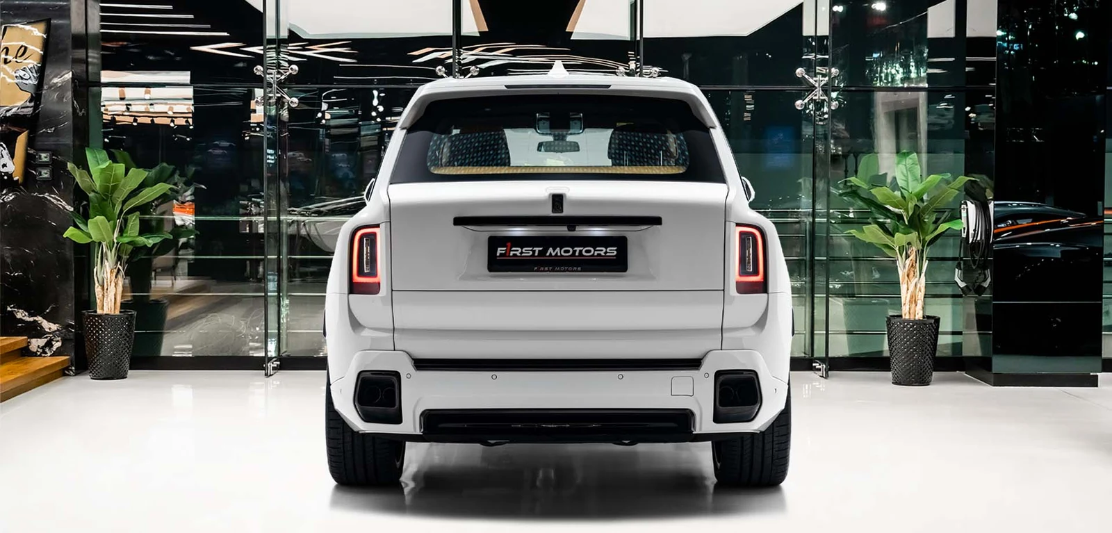 2025 Rolls-Royce Cullinan Black Badge Series II, rear three-quarter view, White