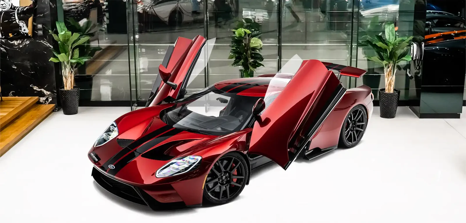 2017 Ford GT at F1rst Motors, front three-quarter view