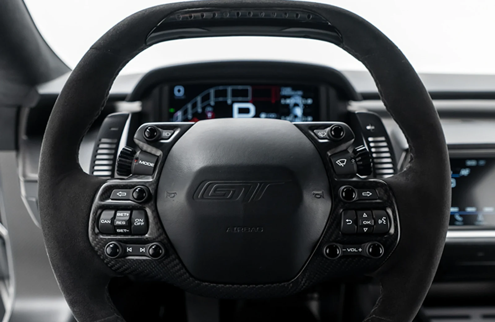 2017 Ford GT interior, Black