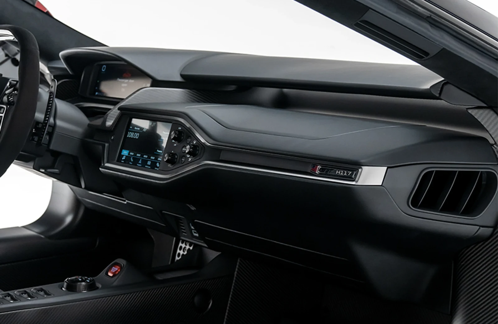 2017 Ford GT interior, Black