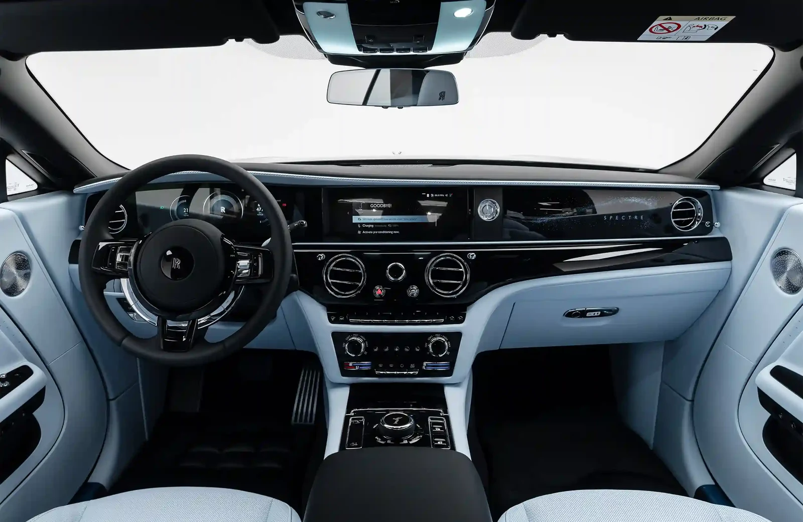 2025 Rolls-Royce Spectre interior, dashboard, Blue