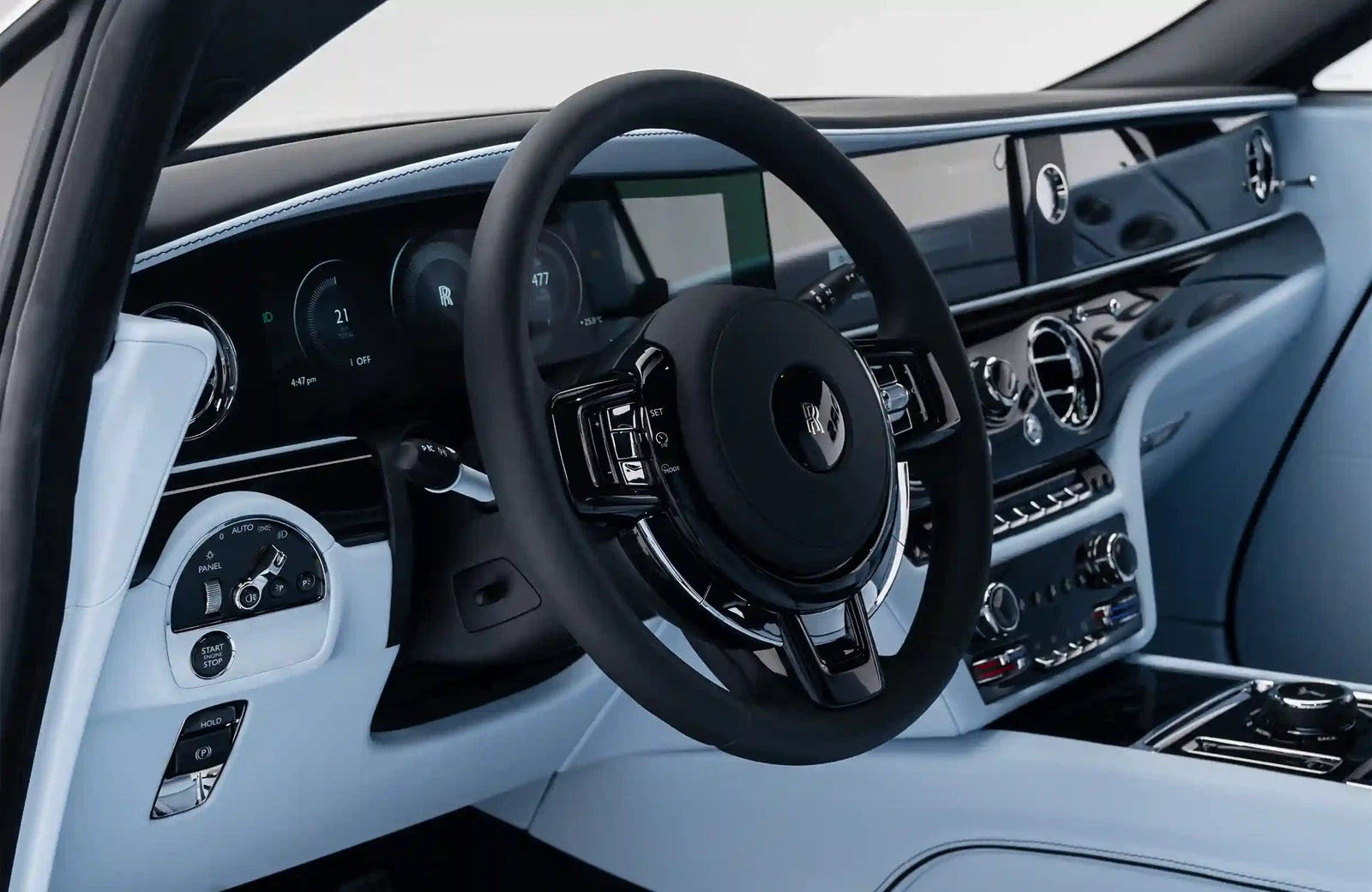 2025 Rolls-Royce Spectre interior, dashboard, Blue