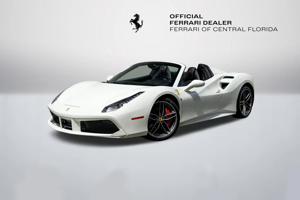 Ferrari 488 Spider in a front three-quarter view