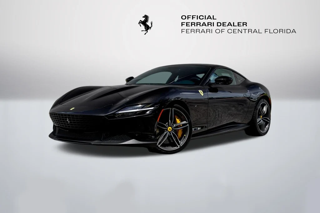 Ferrari Roma in a front three-quarter view