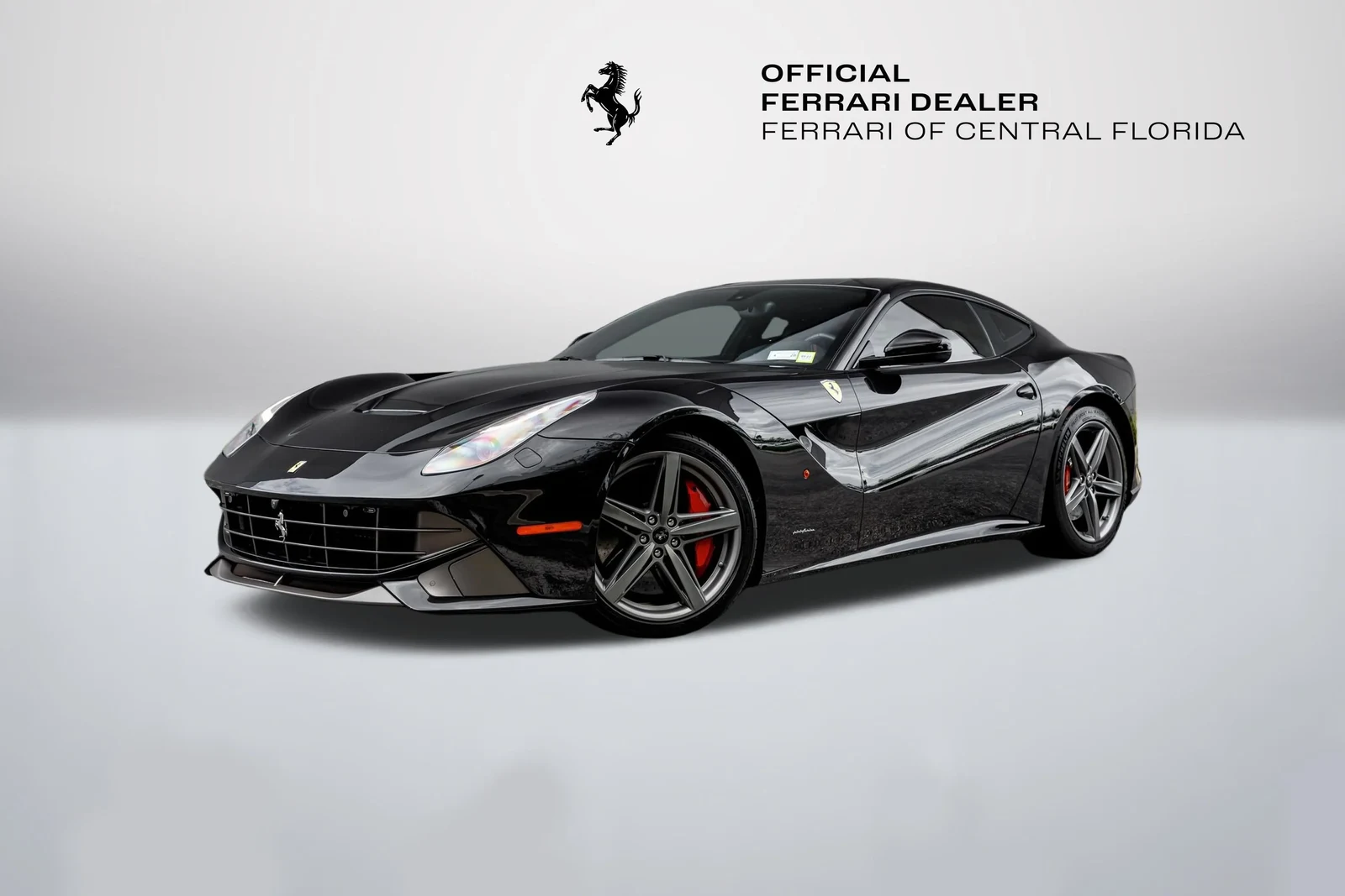 Ferrari F12berlinetta in a front three-quarter view
