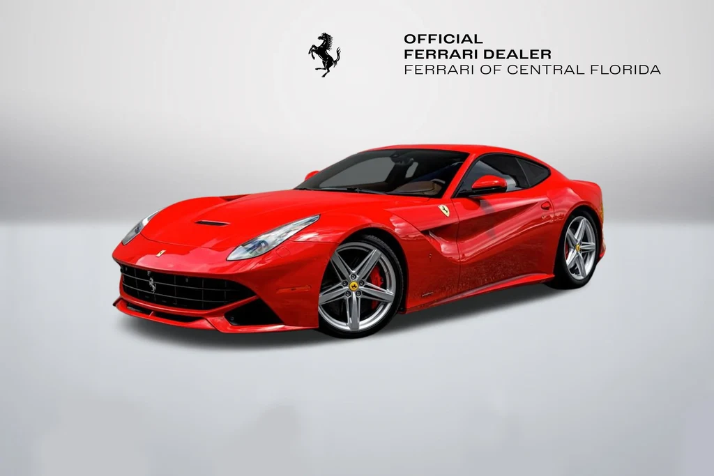Ferrari F12berlinetta in a front three-quarter view