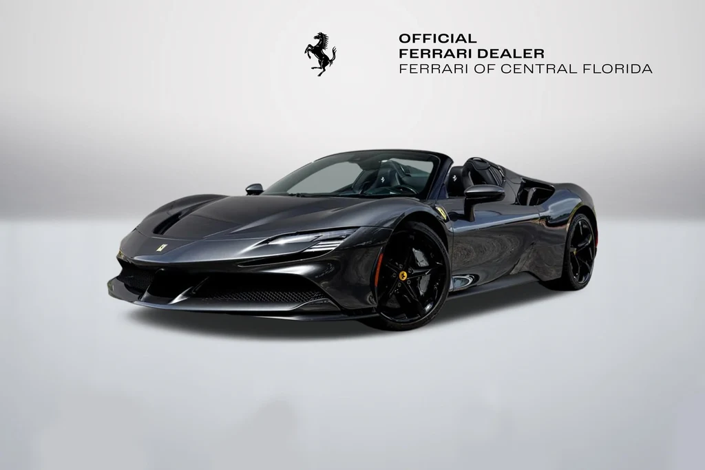 Ferrari SF90 Spider in a front three-quarter view