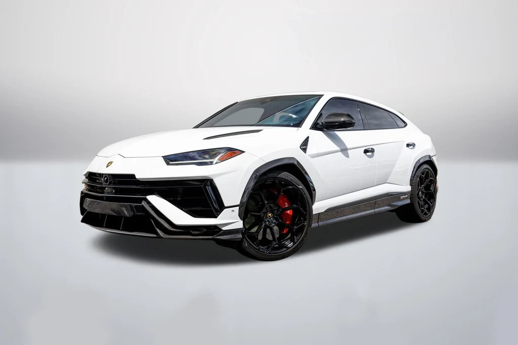 Lamborghini Urus Performante in a front three-quarter view