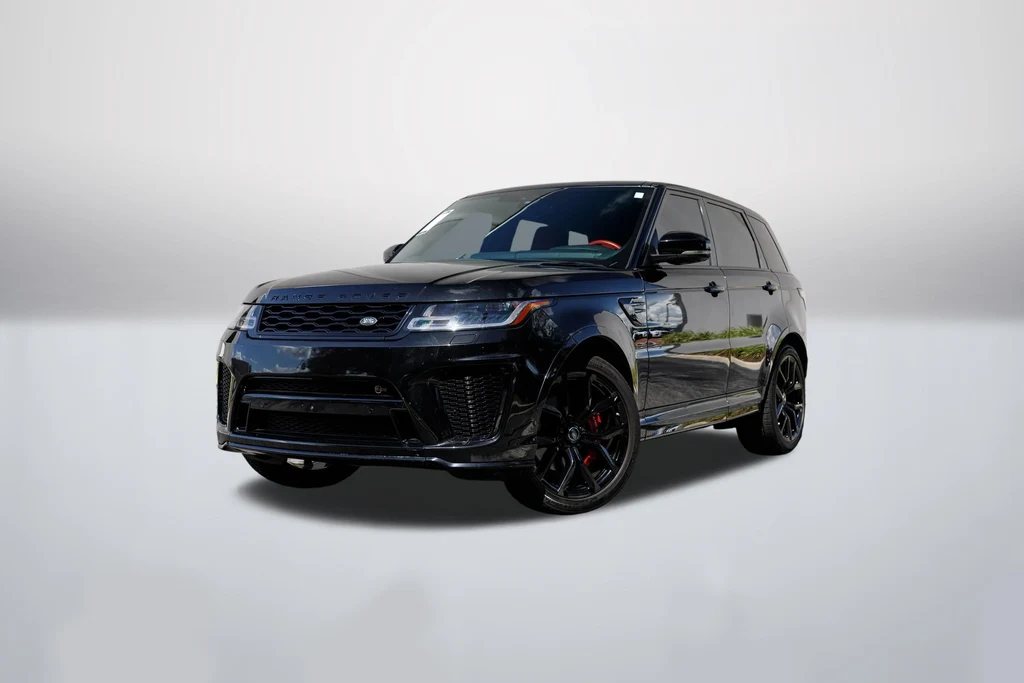 Land Rover Range Rover Sport SVR in a front three-quarter view
