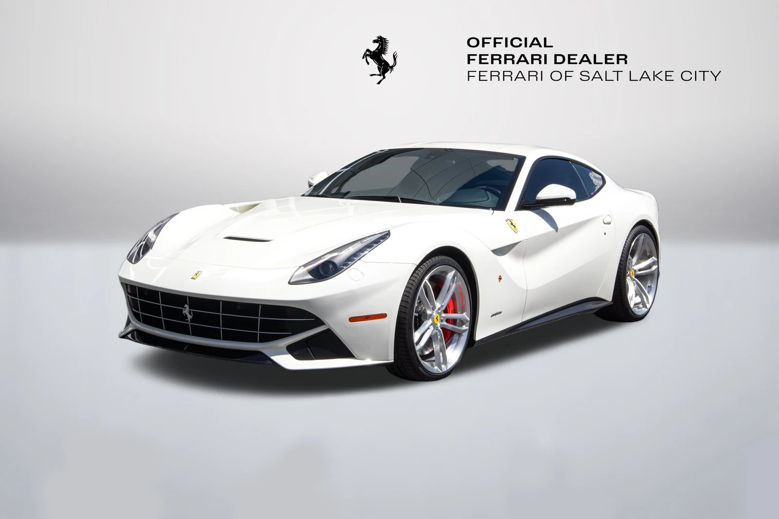Ferrari F12berlinetta in a front three-quarter view