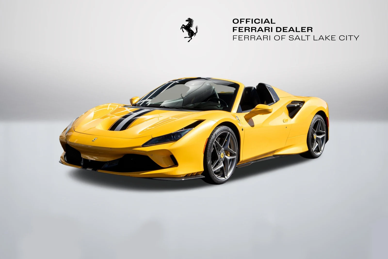 Ferrari F8 Spider in a front three-quarter view