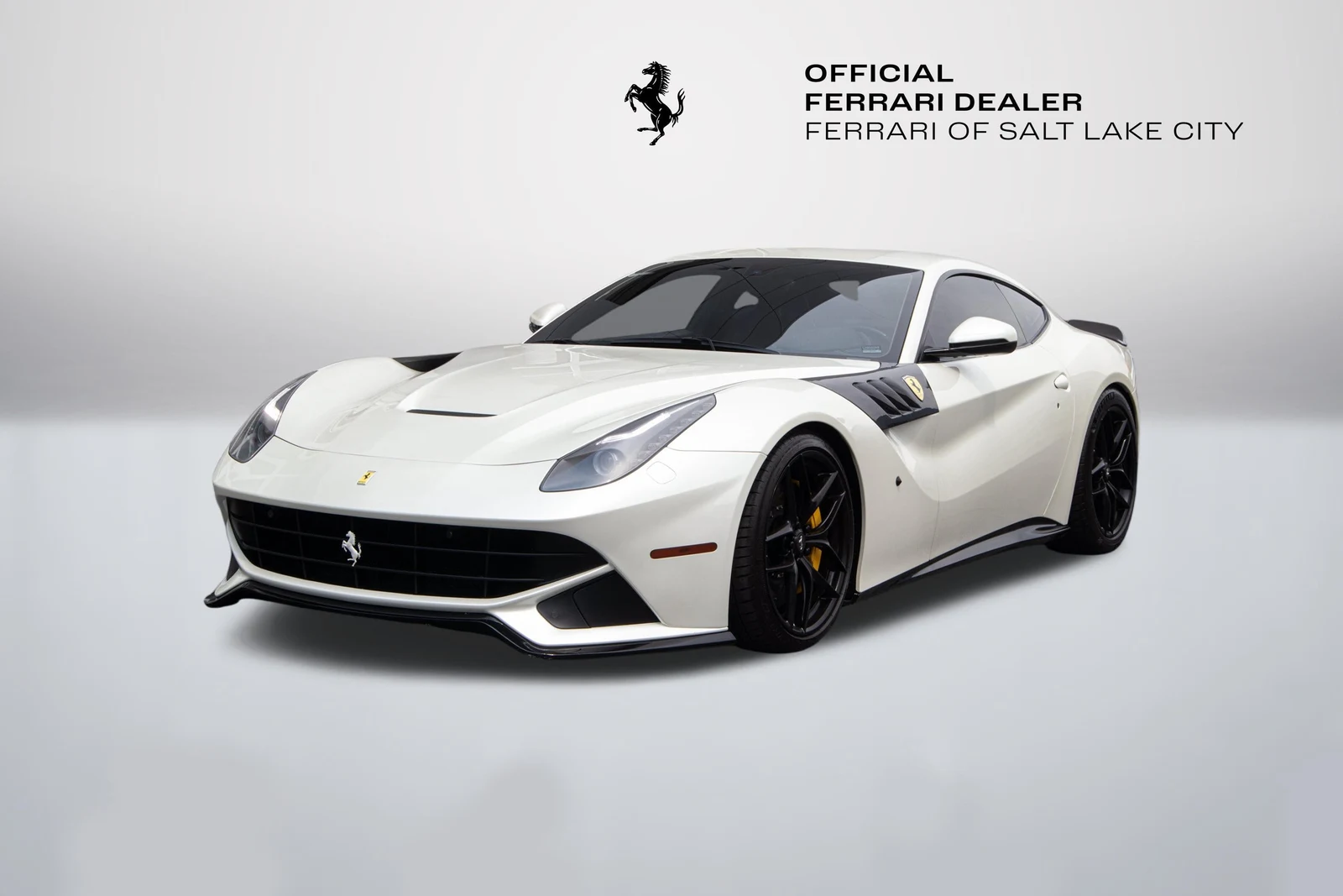 Ferrari F12berlinetta in a front three-quarter view