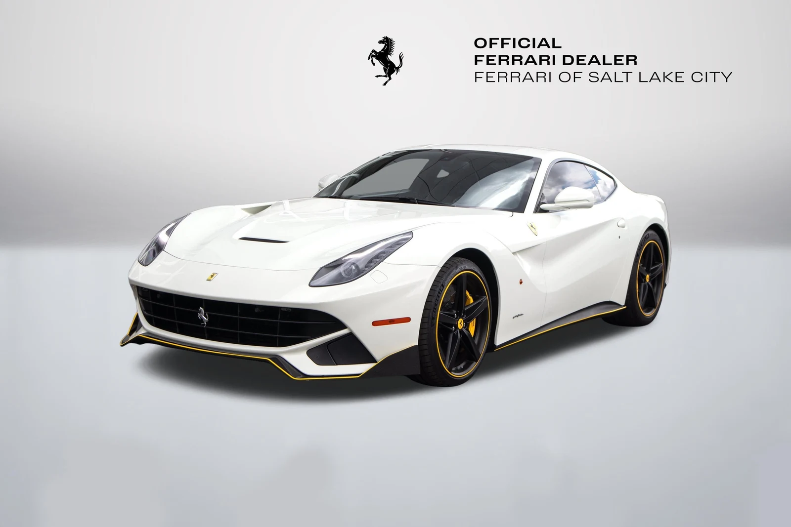 Ferrari F12berlinetta in a front three-quarter view