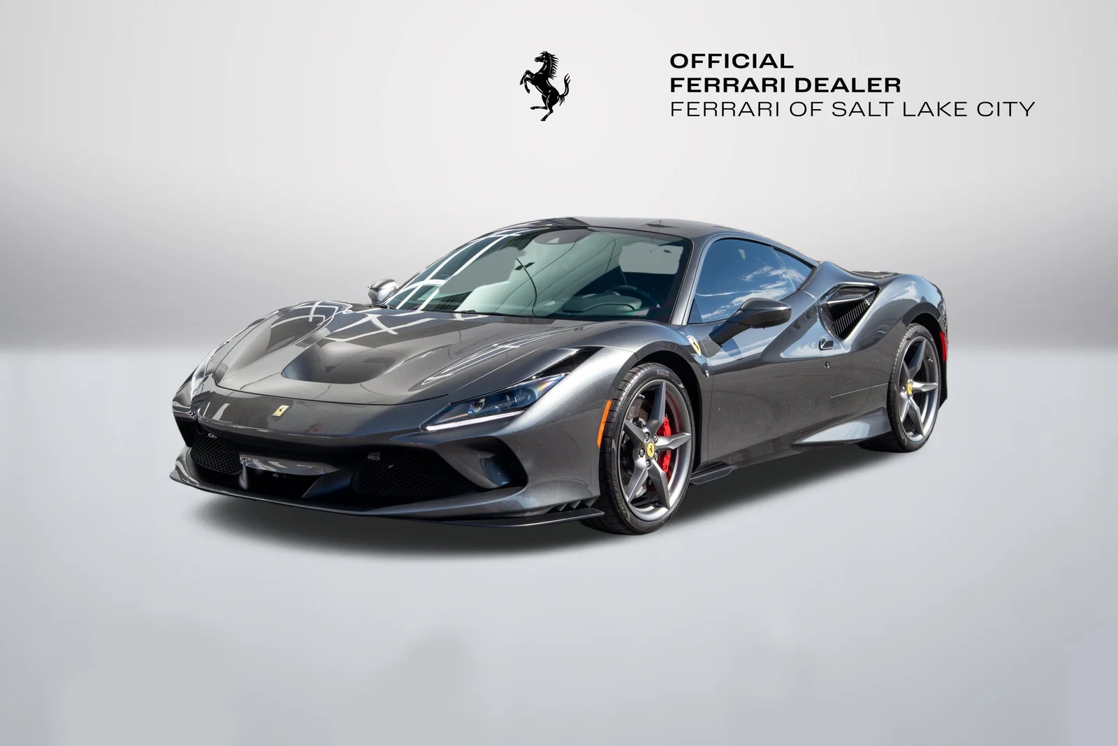 Ferrari F8 Tributo in a front three-quarter view