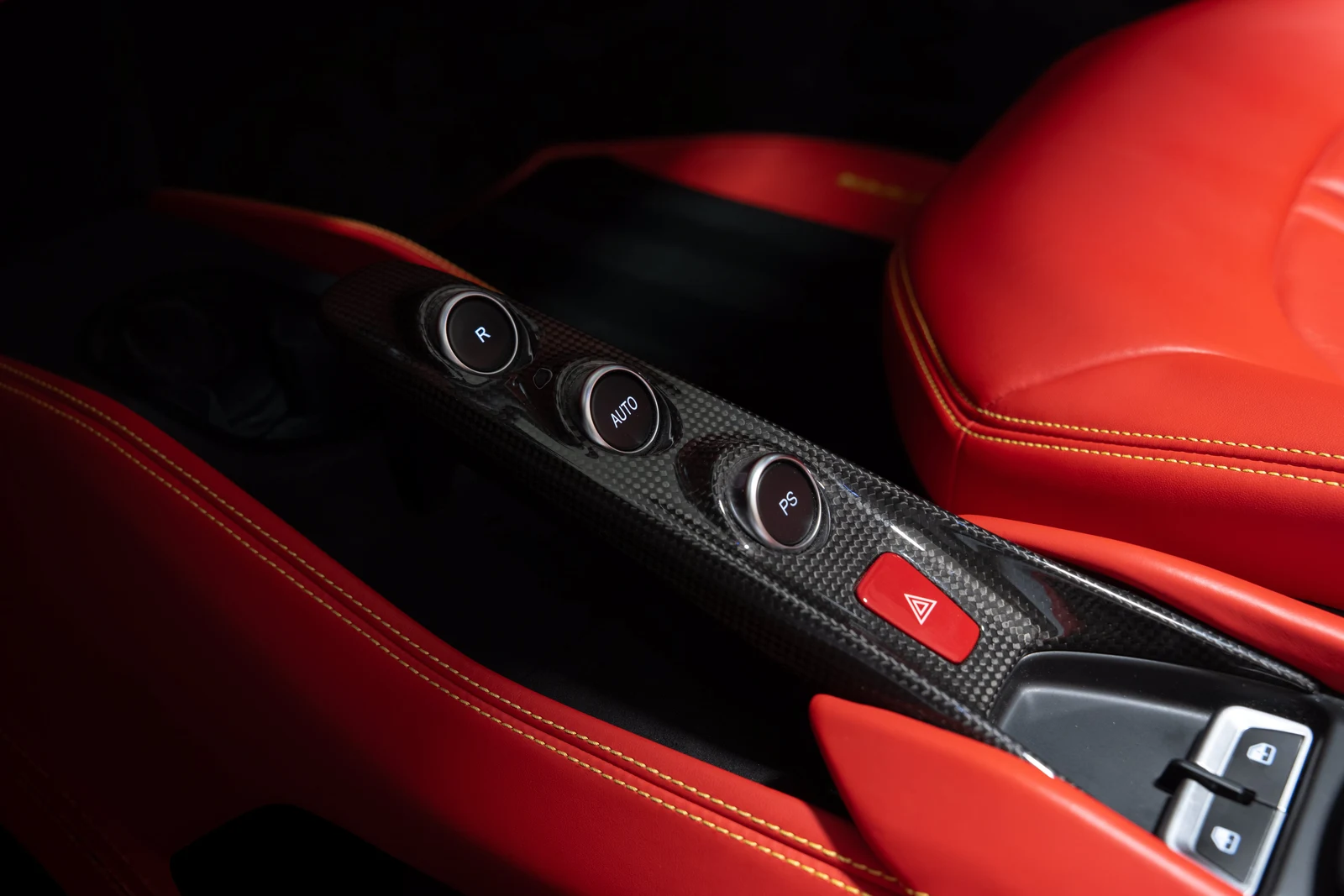 2021 Ferrari F8 Spider interior, Rosso Ferrari