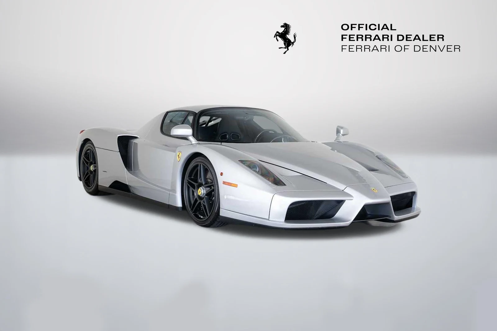 2004 Ferrari Enzo for sale, front three-quarter view, Silver