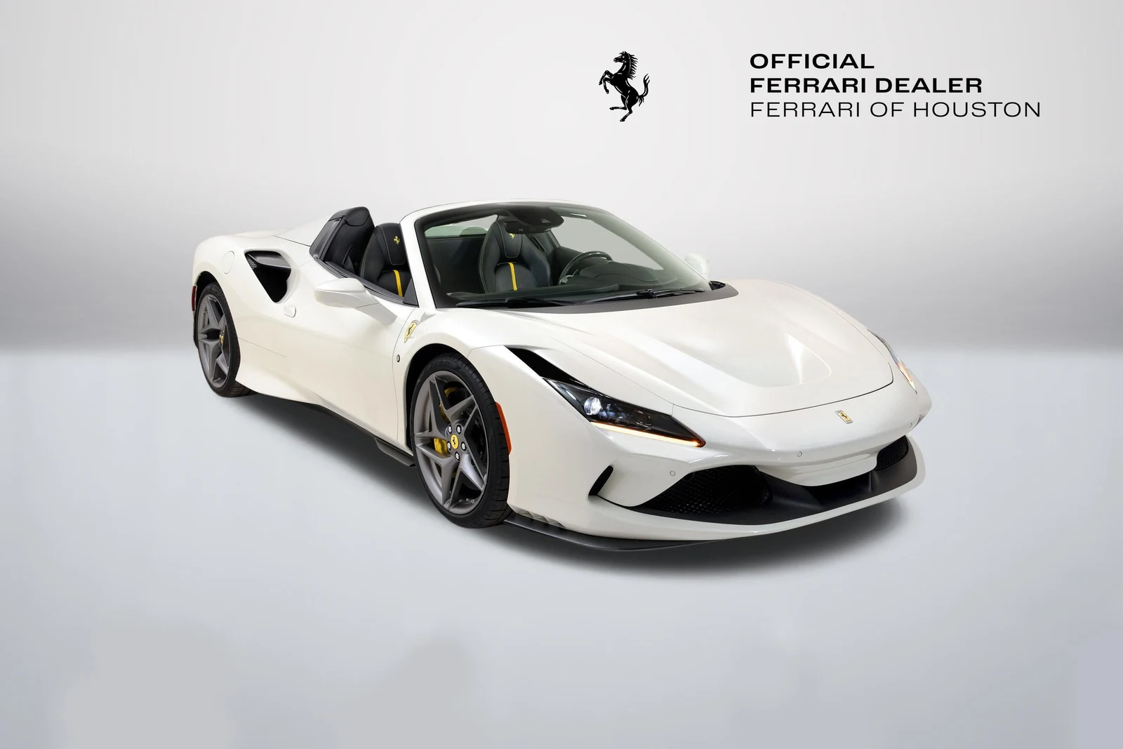 Ferrari F8 Spider in a front three-quarter view