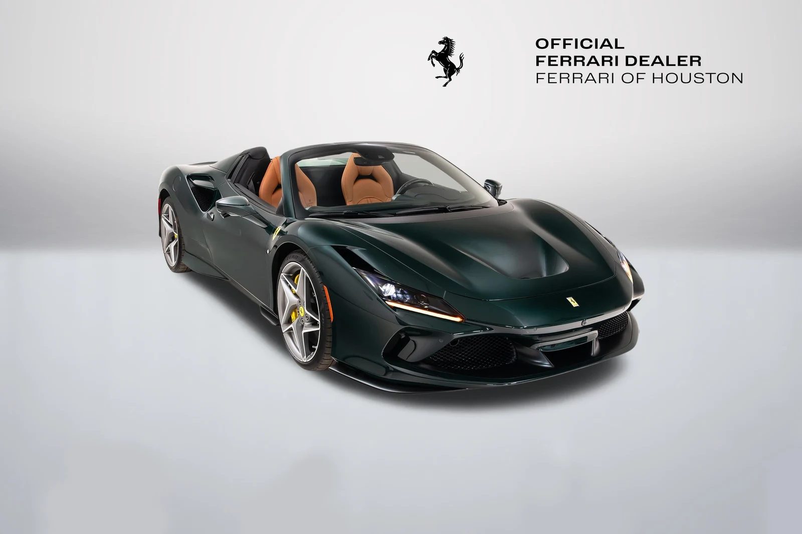 Ferrari F8 Spider in a front three-quarter view