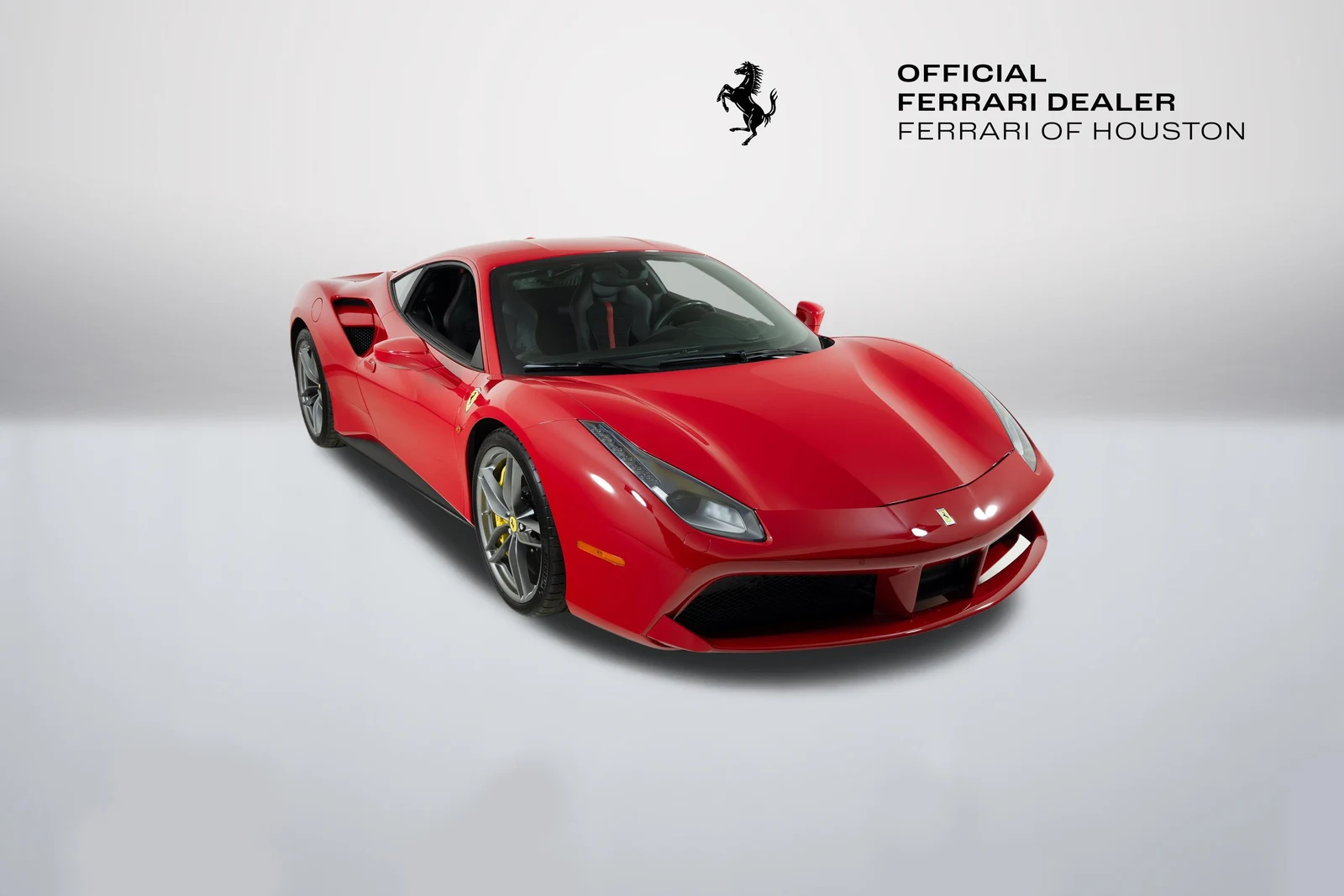 Ferrari 488 GTB in a front three-quarter view