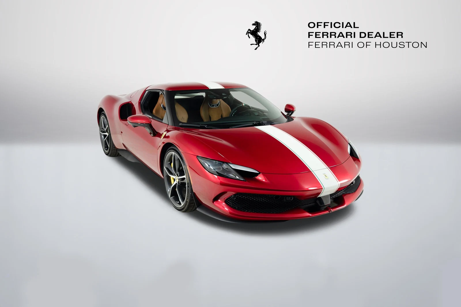 Ferrari 296 GTB in a front three-quarter view