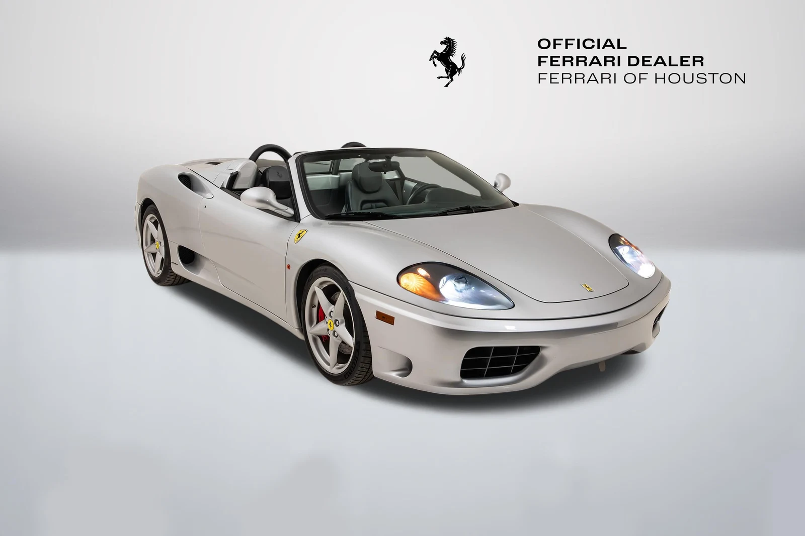 Ferrari 360 Spider in a front three-quarter view