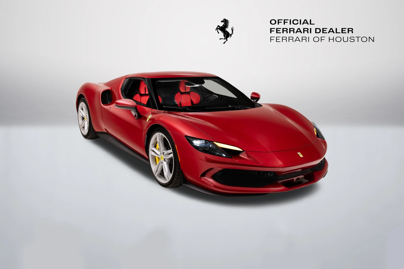 Ferrari 296 GTB in a front three-quarter view