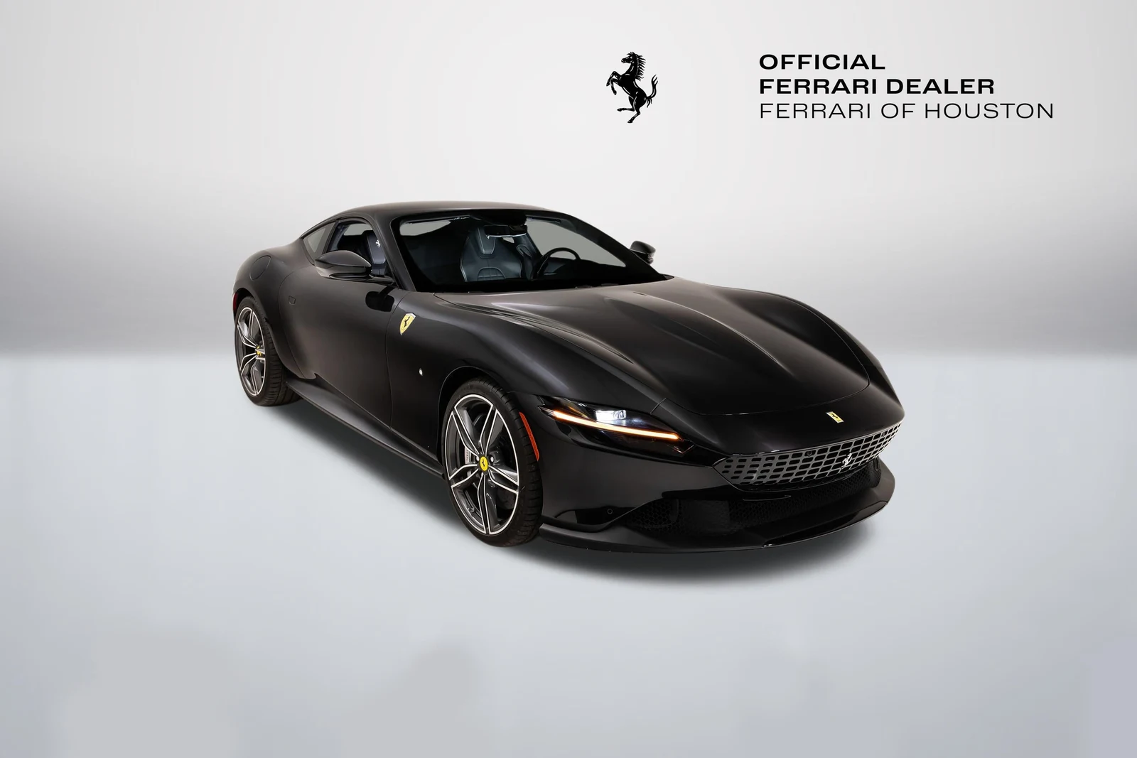 Ferrari Roma in a front three-quarter view