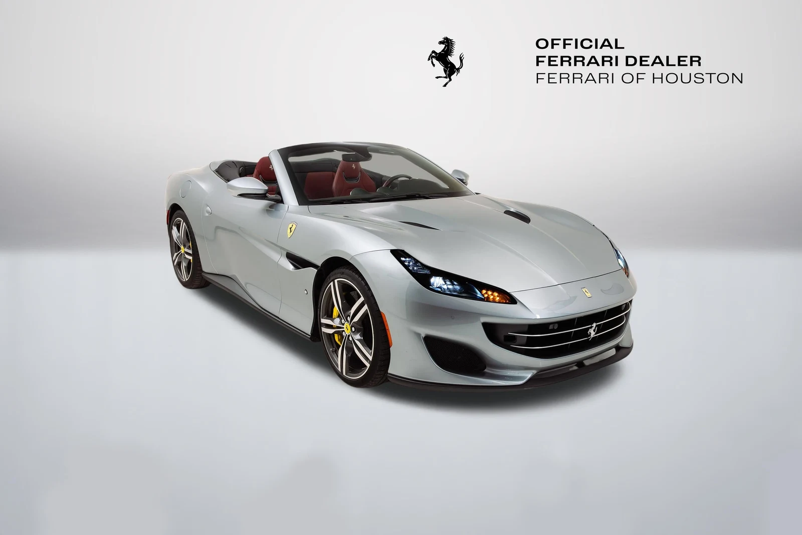Ferrari Portofino in a front three-quarter view