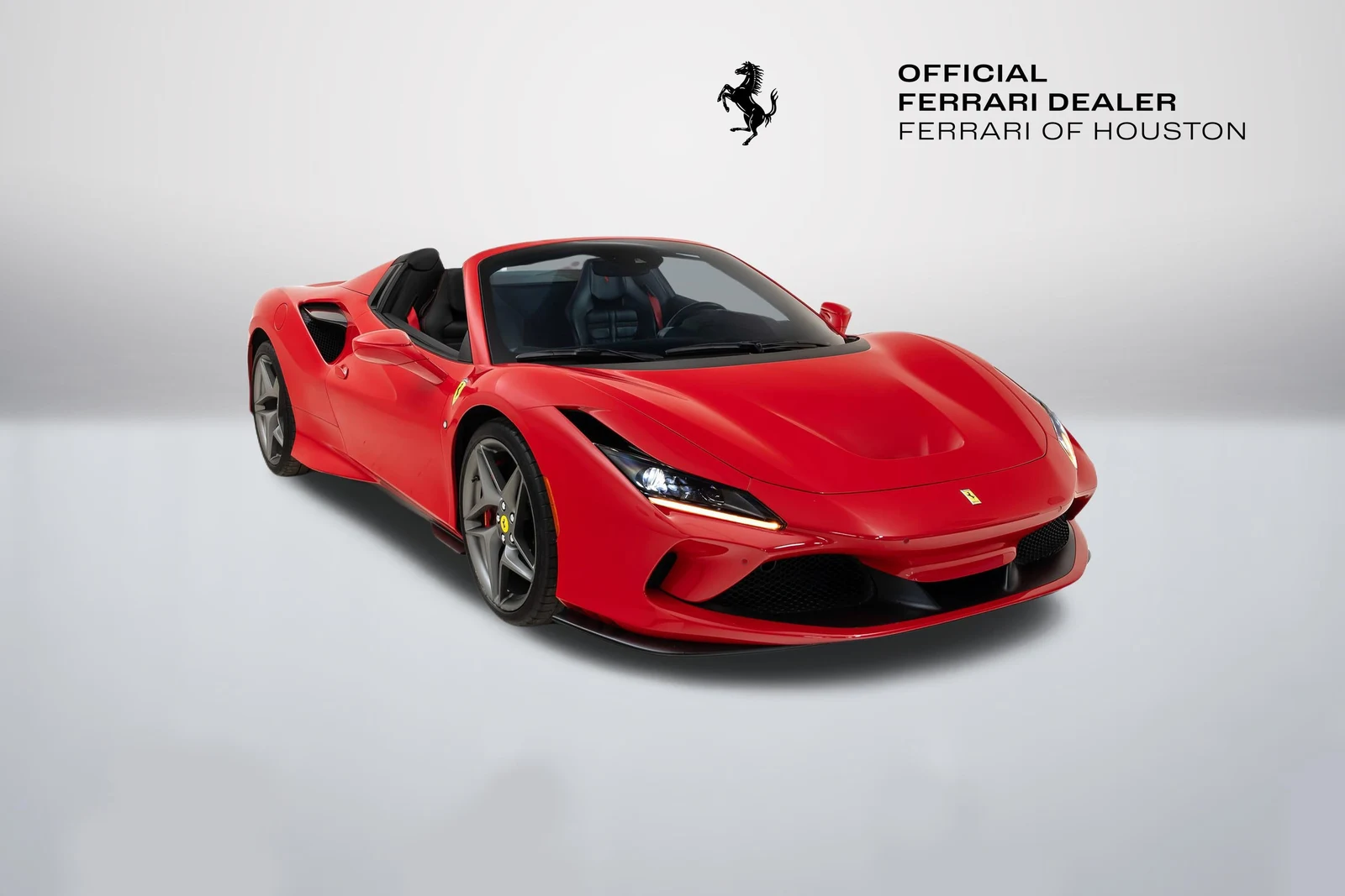 Ferrari F8 Spider in a front three-quarter view