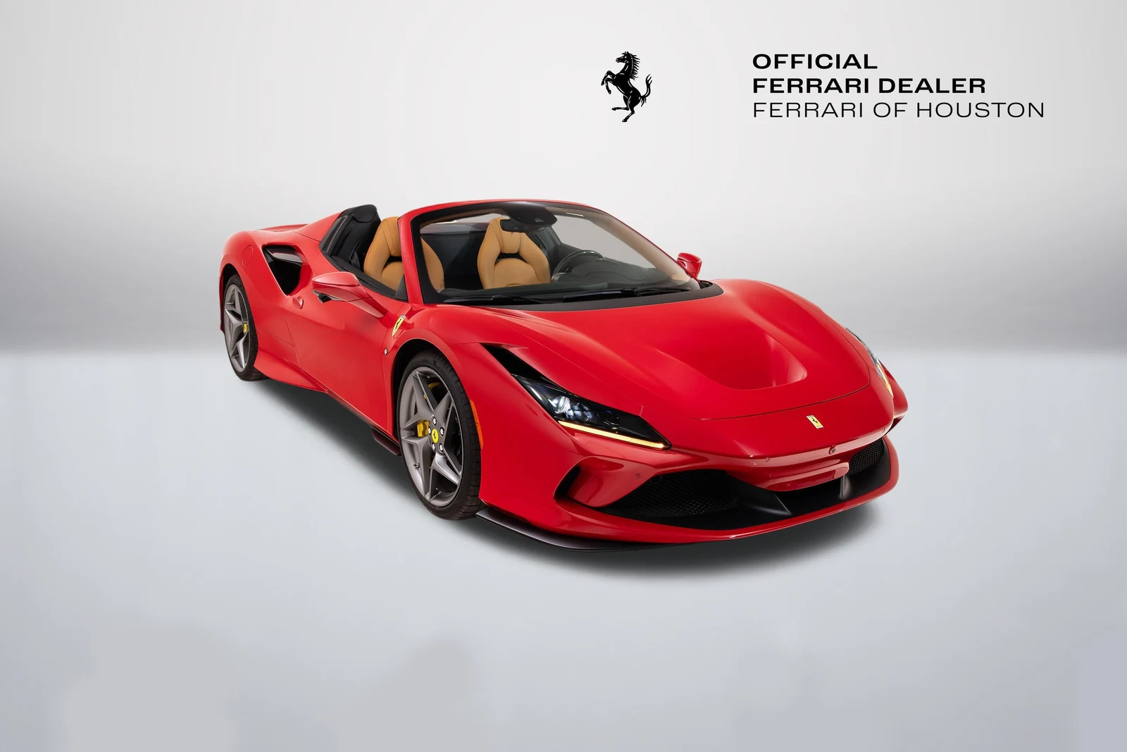 Ferrari F8 Spider in a front three-quarter view