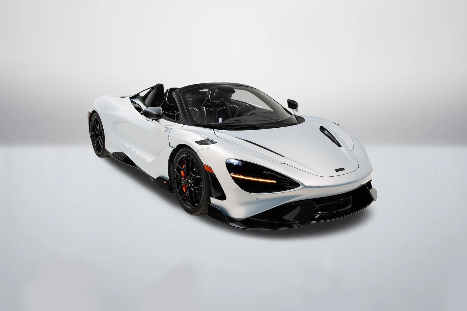 McLaren 765LT Spider in a front three-quarter view