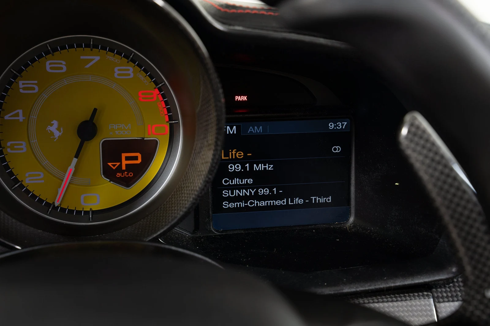 2014 Ferrari 458 Spider interior, Cuoio