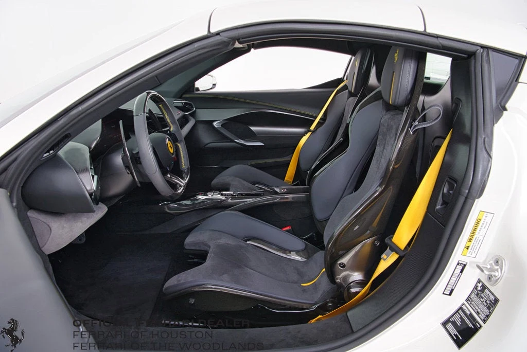 2024 Ferrari 296 GTS interior, seats, Charcoal