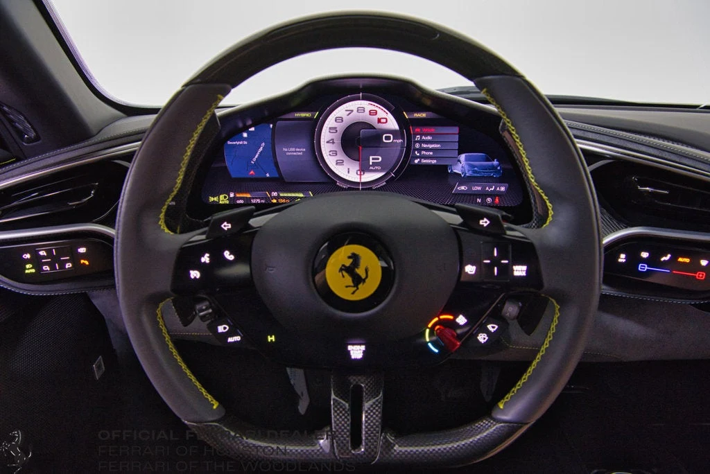 2024 Ferrari 296 GTS interior, Charcoal