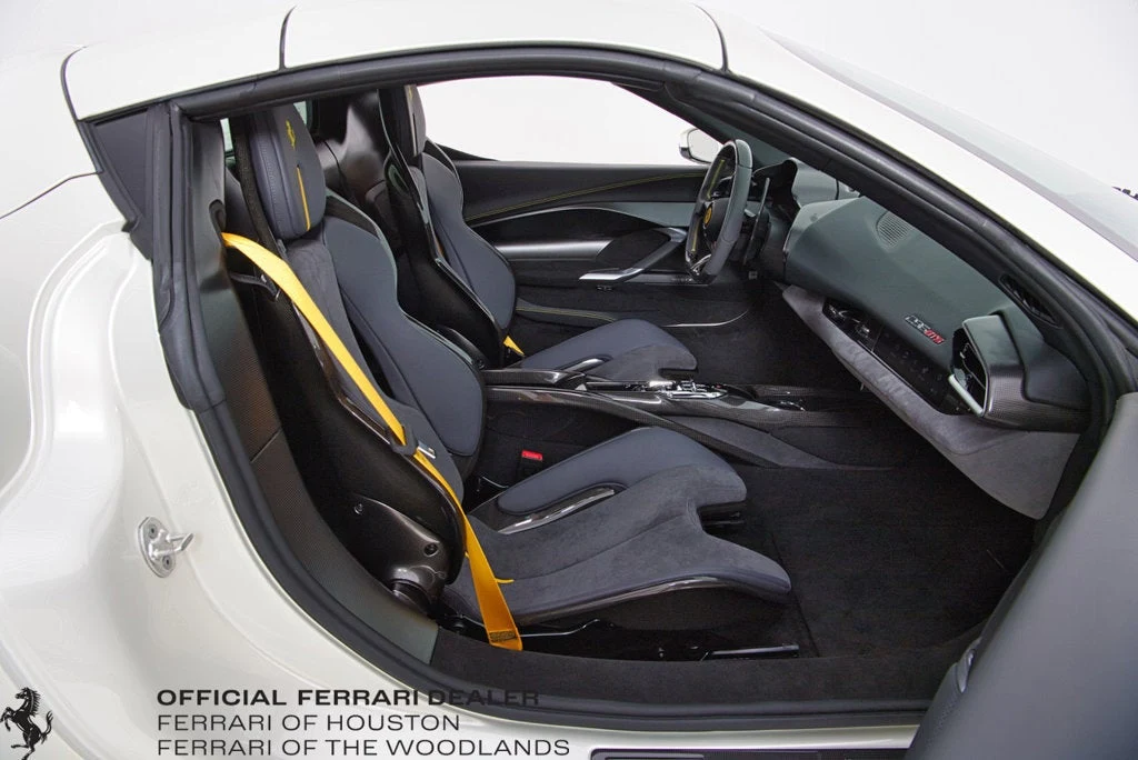 2024 Ferrari 296 GTS interior, seats, Charcoal