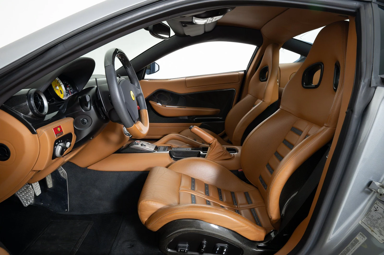 2007 Ferrari 599 GTB Fiorano interior, seats, Cuoio