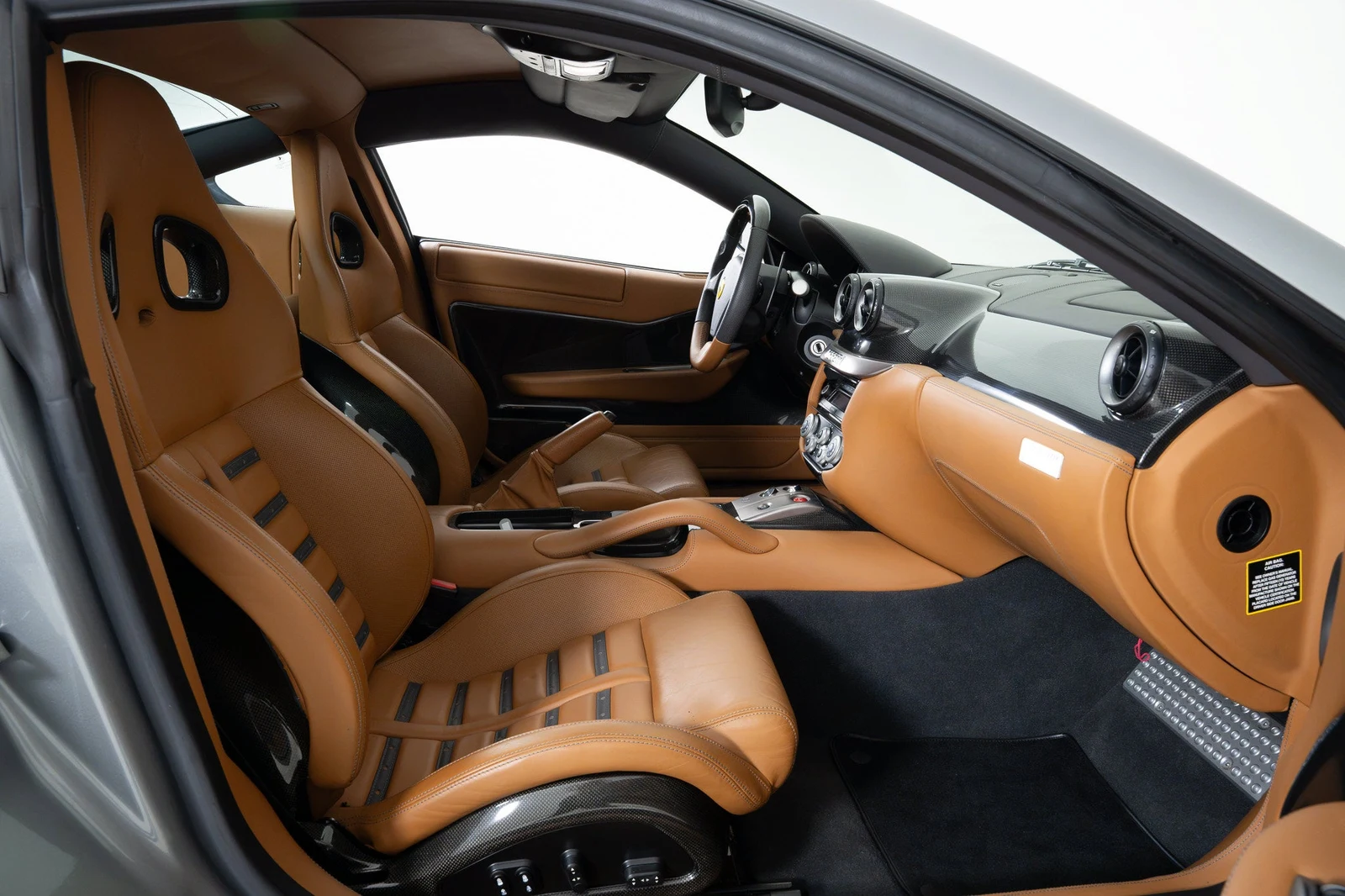 2007 Ferrari 599 GTB Fiorano interior, seats, Cuoio